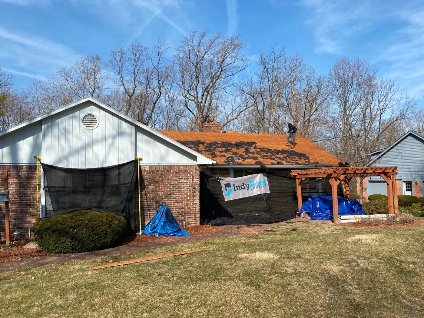 Fiber cement siding installed on a Merrimac home